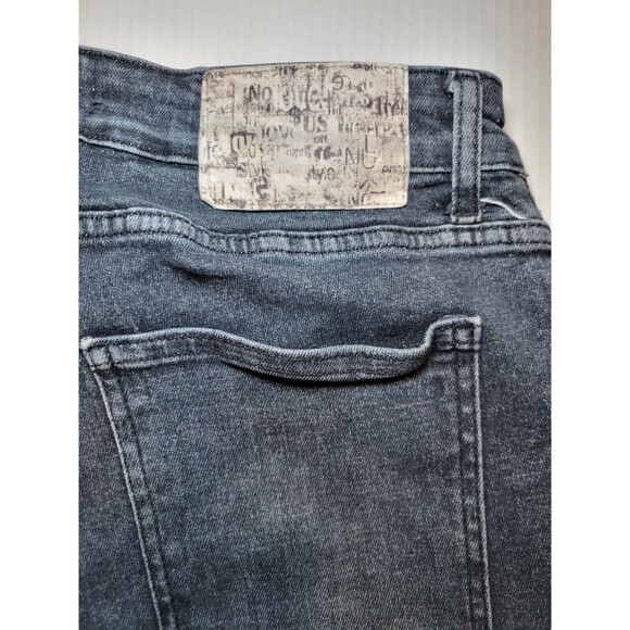 Kenzo Distressed Black Gray Jeans Button Fly Ripped Skinny Fit Womens Size W34 - Picture 8 of 12